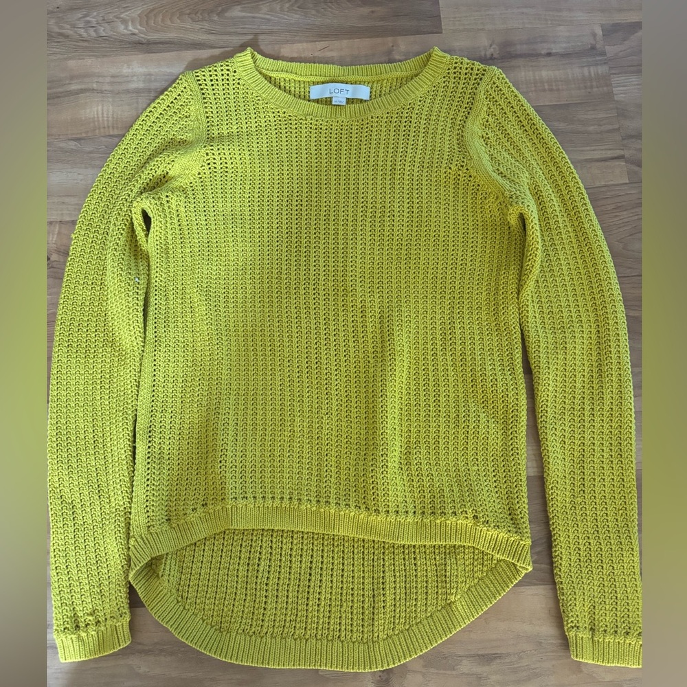 Yellowish green Loft sweater